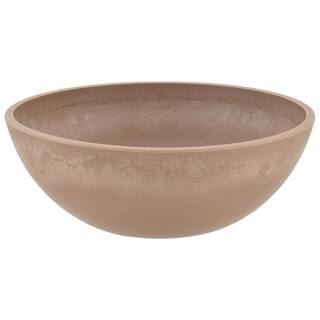 Arcadia Garden Products Garden Bowl 12 in. x 4-12 in. Taupe PSW Pot M30TP