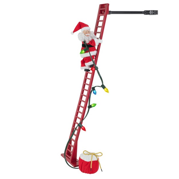 Super Climbing Santa Animated Musical Christmas Decoration