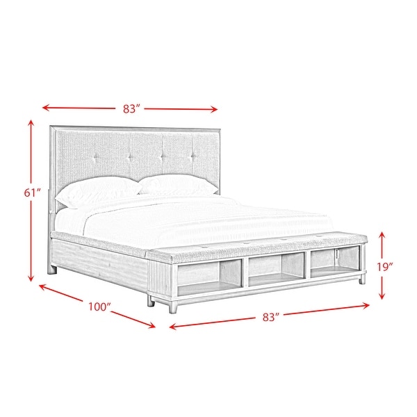 Picket House Furnishings Jaxon King Storage 3PC Bedroom Set in Grey - - 35251746