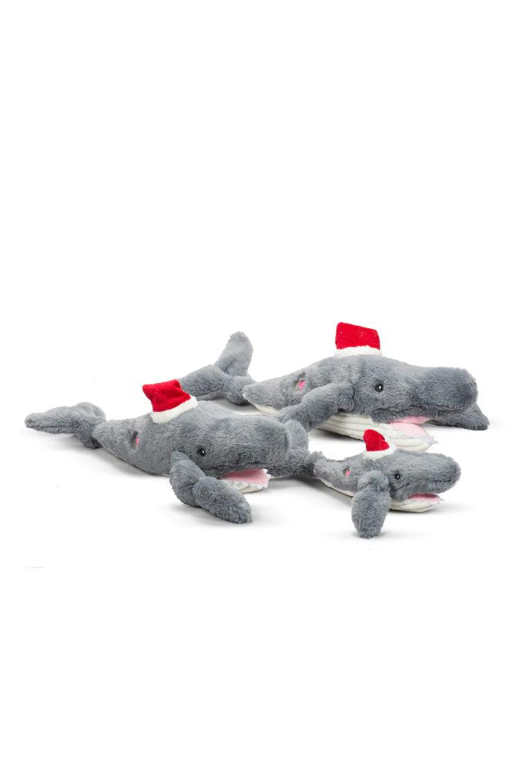 HuggleHounds Whale of a Santa Knottie Dog Toy