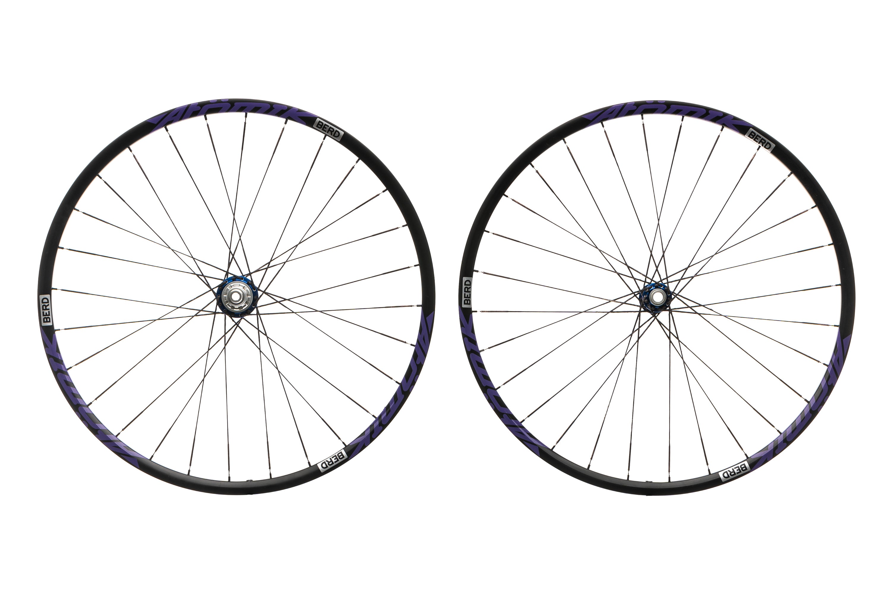 Atomik / BERD XC26 w/ i9 Hubs Carbon Tubeless 700c Wheelset