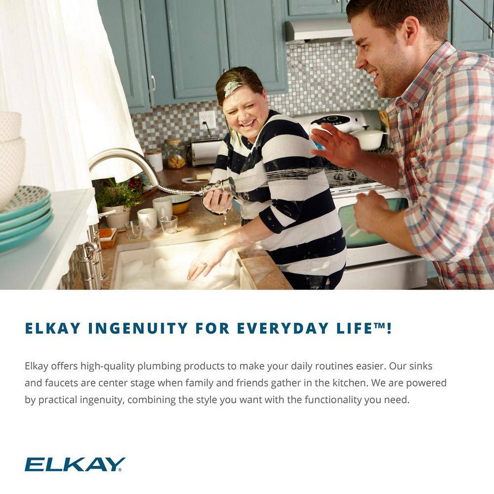 Elkay 15 in. Drop-in Single Bowl 20 Gauge Stainless Bar Sink with Faucet and Strainer Basket HD320874LFR