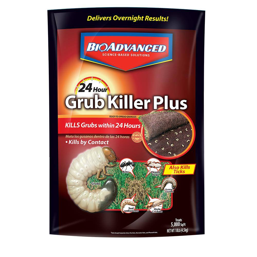 BIOADVANCED 10 lb. 24-Hour Grub Killer Plus Granules 700740