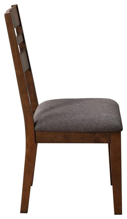 Steve Silver Stratford Walnut Finish Wood Side Chair   Transitional   Dining Chairs   by Homesquare  Houzz