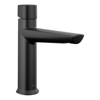 Delta Galeon Single Handle Single Hole Bathroom Faucet with Metal Pop-Up Assembly in Matte Black 573-BLMPU-DST