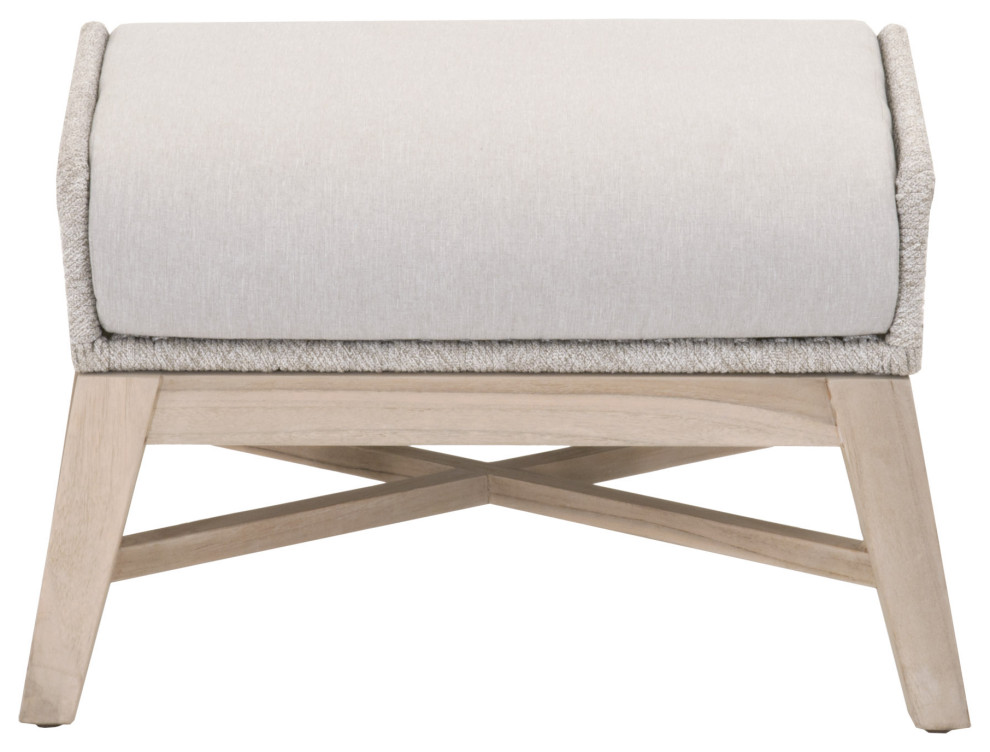 Tapestry Outdoor Footstool   Beach Style   Footstools And Ottomans   by HedgeApple  Houzz