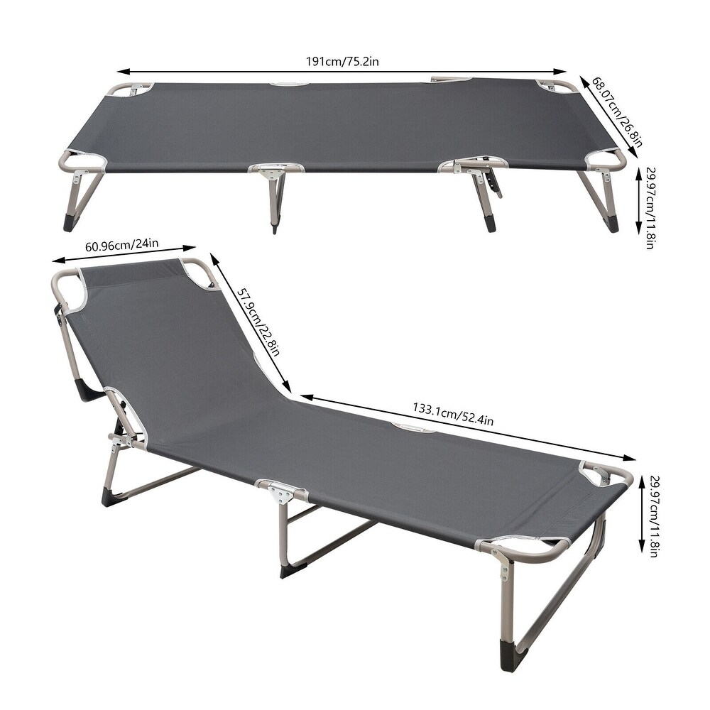 Folding Camping Cot Outdoor Lounge Chair