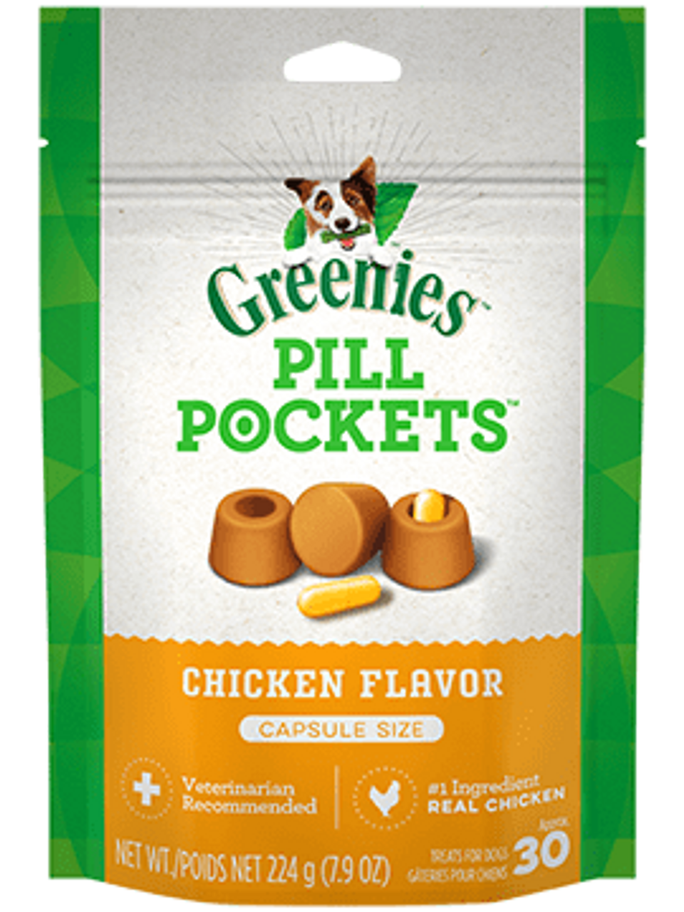 Greenies Pill Pockets Chicken Flavor Capsule Dog Treats