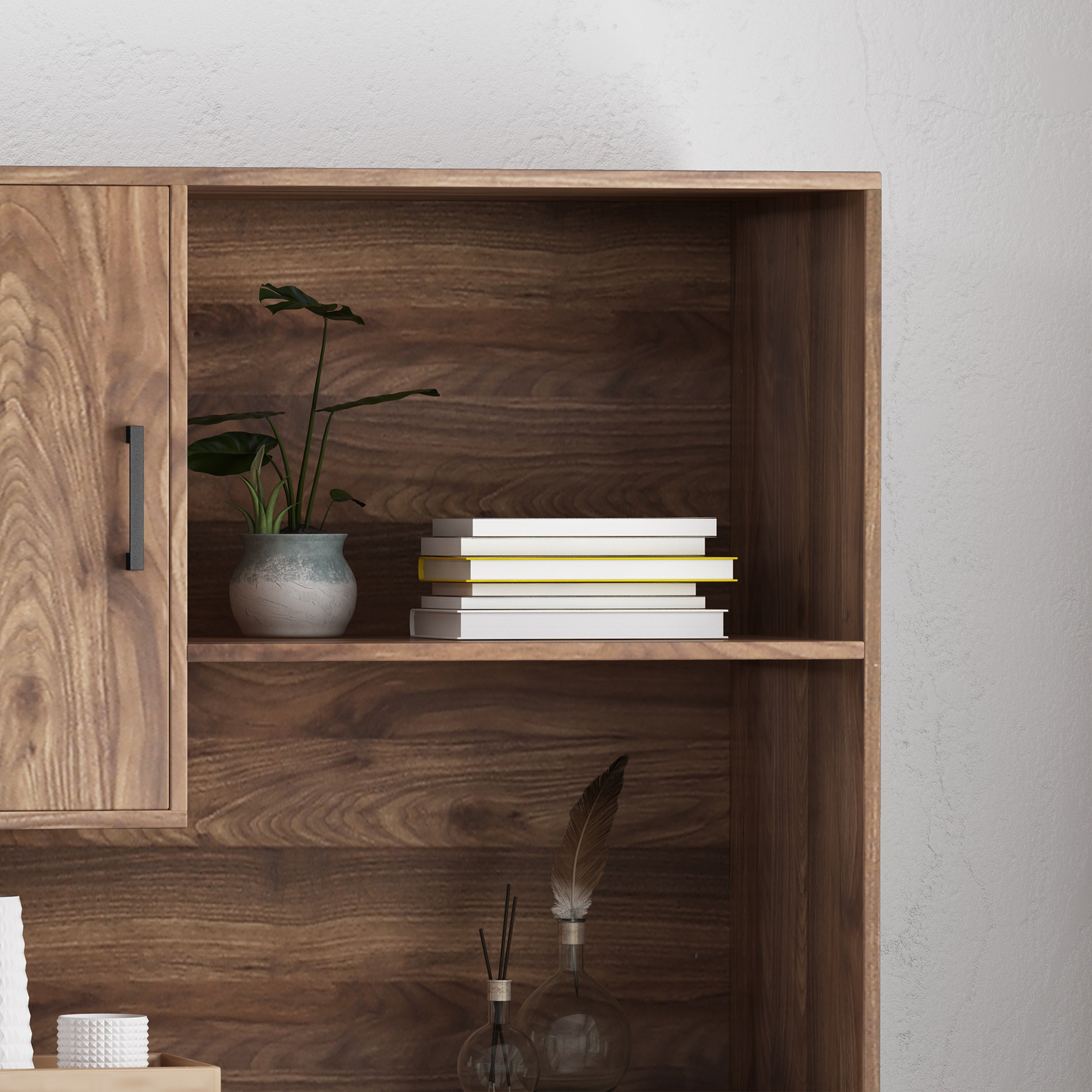 Joaquin Bookcase With Storage Cabinet