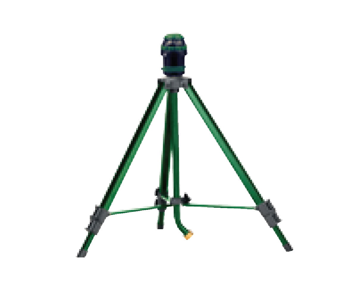 Orbit H2O-Six Gear Drive Yard Sprinkler on Tripod， Green Lawn Watering 56208N