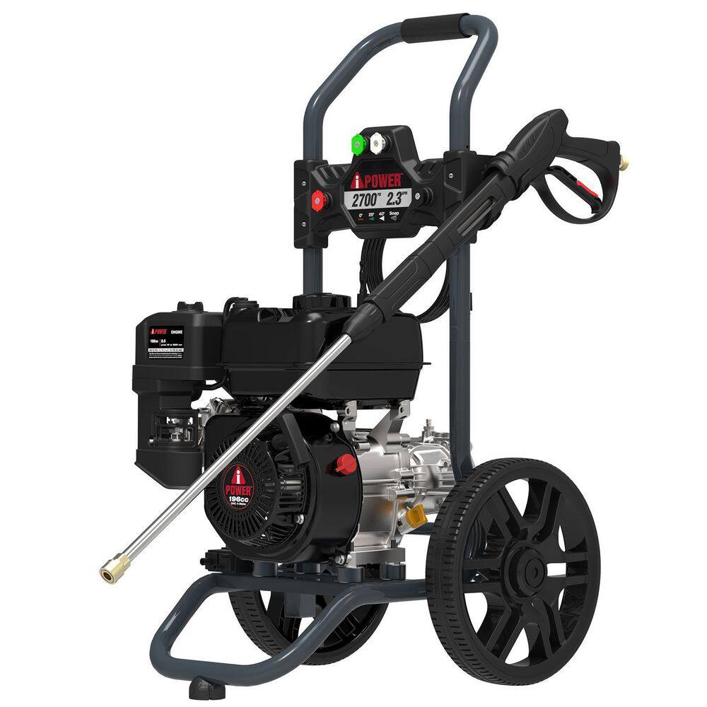 A-iPower 2700 PSI 2.3 GPM Cold Water Gas Pressure Washer PWF2701SH