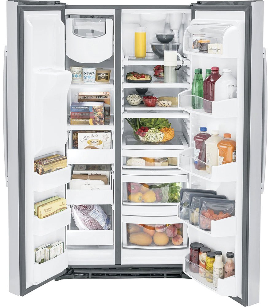 GE Profile ENERGY STAR 25.3 Cu. Ft. Fingerprint Resistant Stainless Steel Side-By-Side Refrigerator