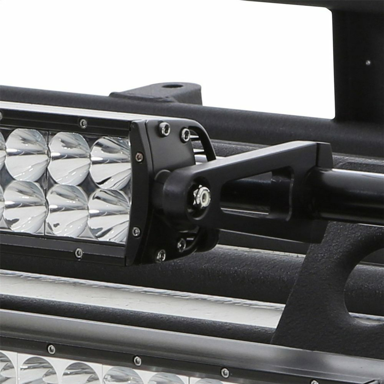 Smittybilt 45x27 Defender Rack Led Light Bar Mount Kit Headlight Bracket