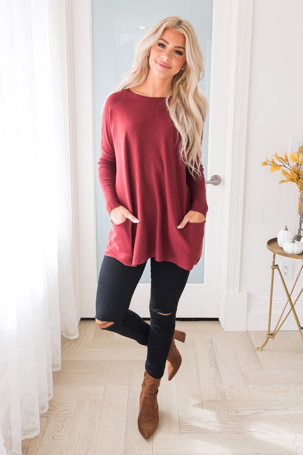 Casual Chic Modest Oversize Sweater