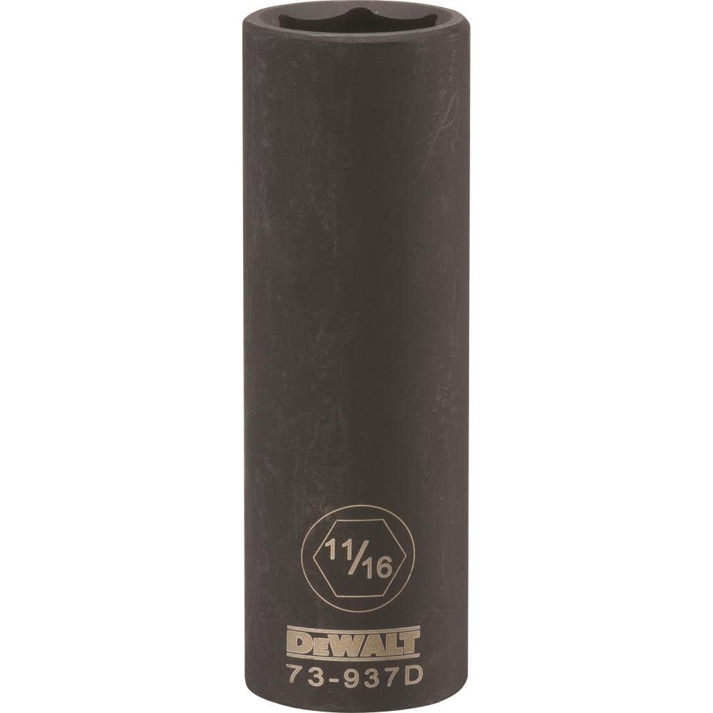 DW 1/2 Drive X 11/16 6PT Deep Impact Socket DWMT73937OSP from DW