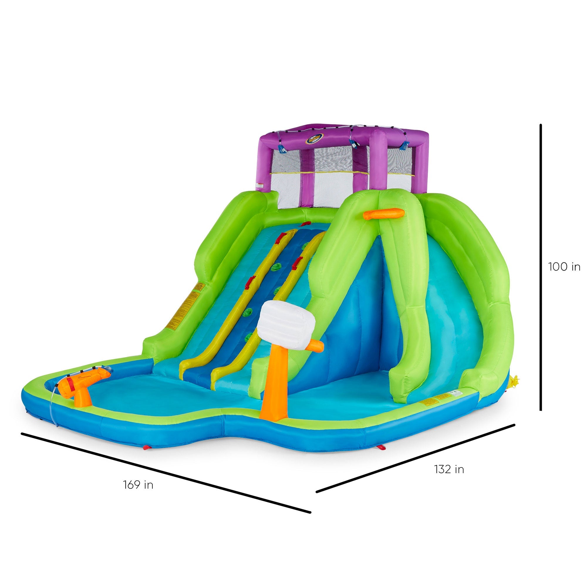 Magic Time - Triple Blast Inflatable Play Center with Water Slides