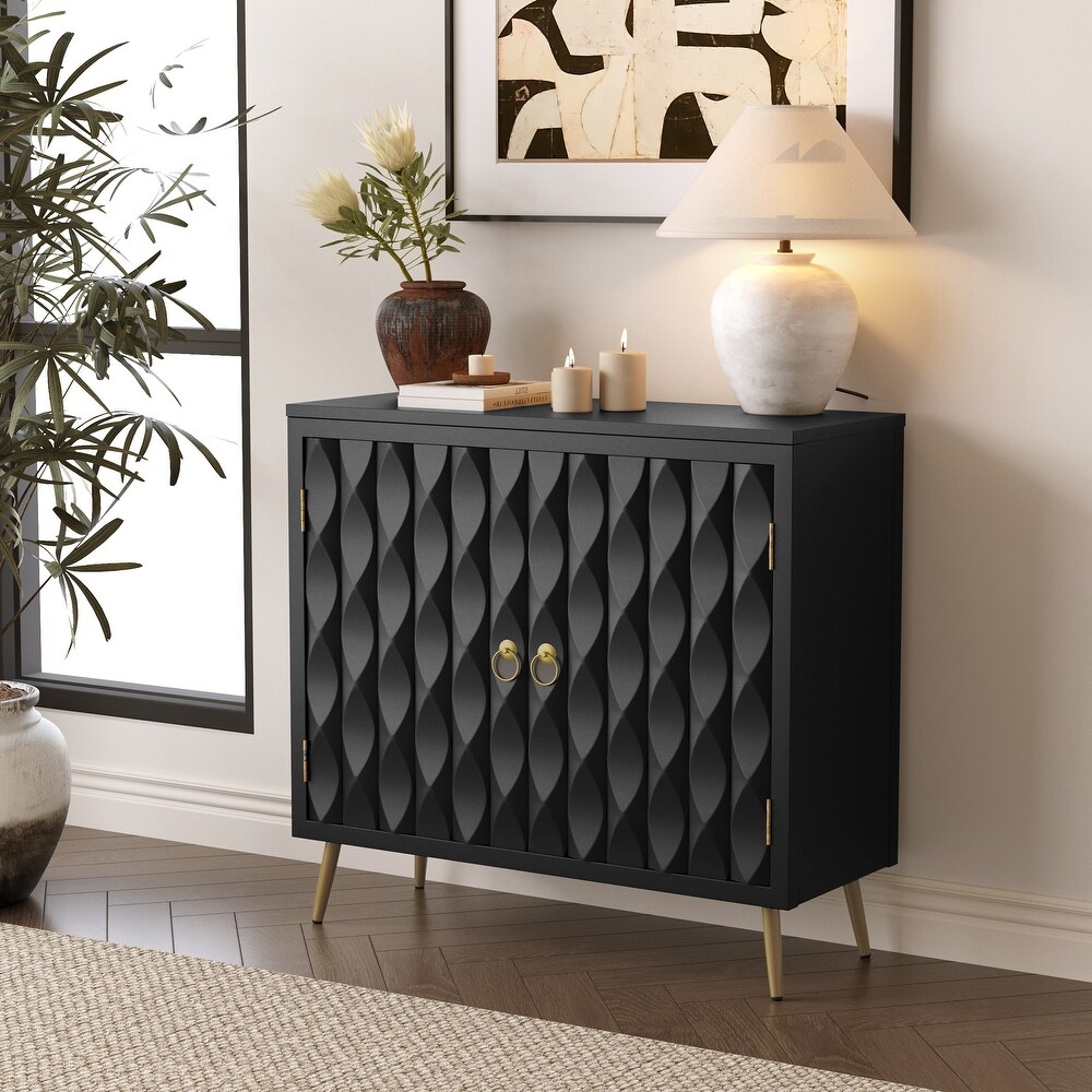 S.Fyronti Modern 2 Door Accent Cabinet