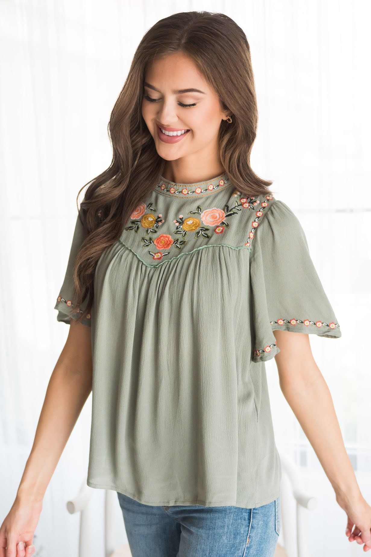 Truth Be Told Modest Florence Top