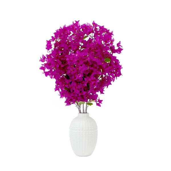 40 Artificial Purple Bougainvillea Arrangement with Vase