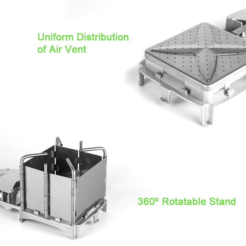 BRS BRS Portable Palm-sized Camping Outdoor Wood-burning Charcoal BBQ Furnace Electronic Blower