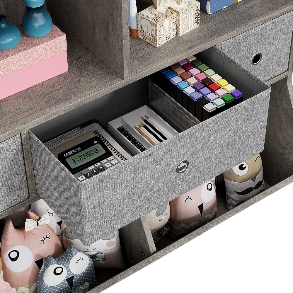 Kids Toy Storage Organizer with Bookcase