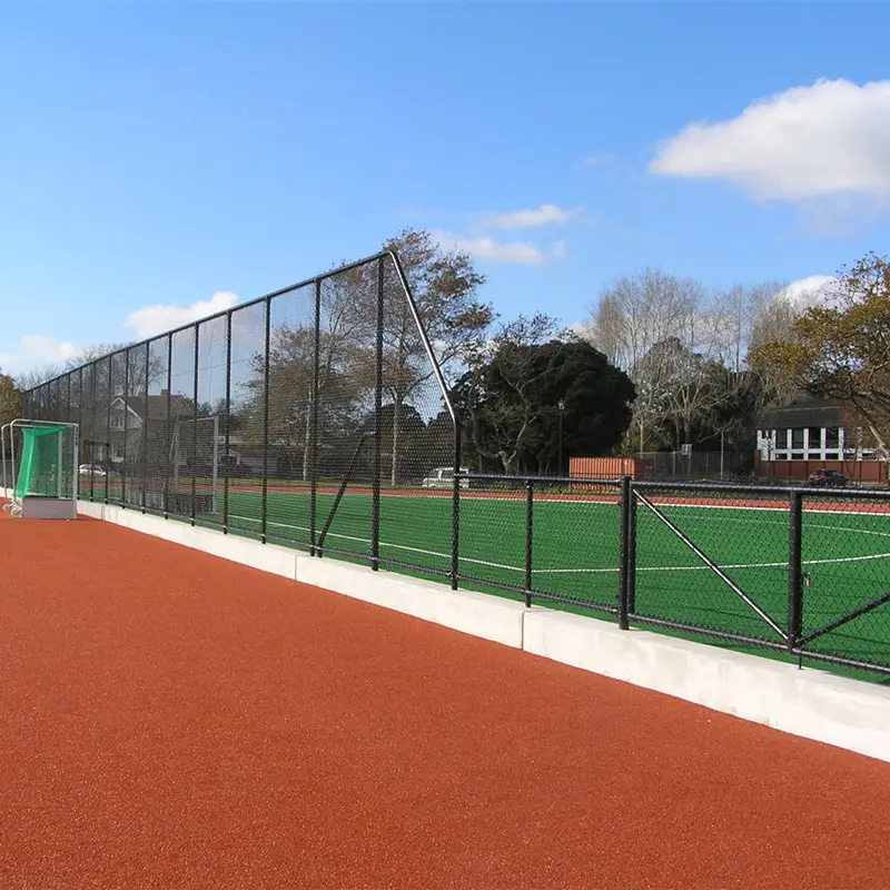 12FT High Security Vinyl Coated Black or Green Chain Link Fence for United States