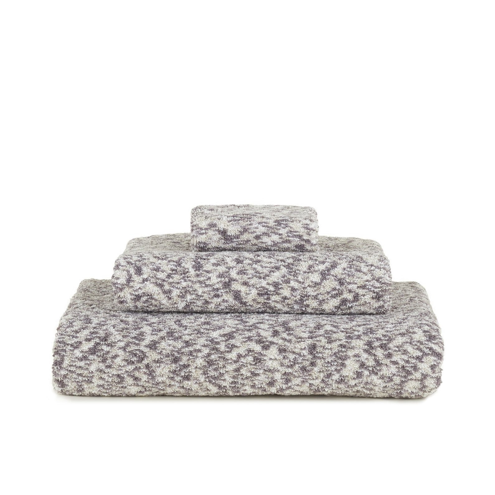 Space Dye Terry Towel - Grey