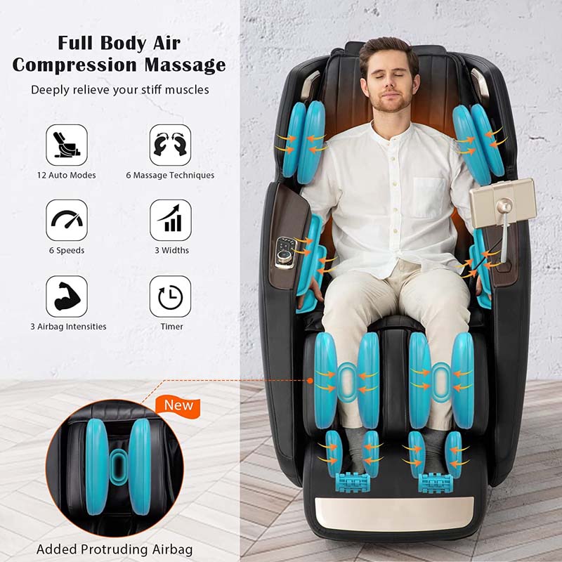 3D SL-Track Full Body Massage Chair Zero Gravity Massage Recliner with 7