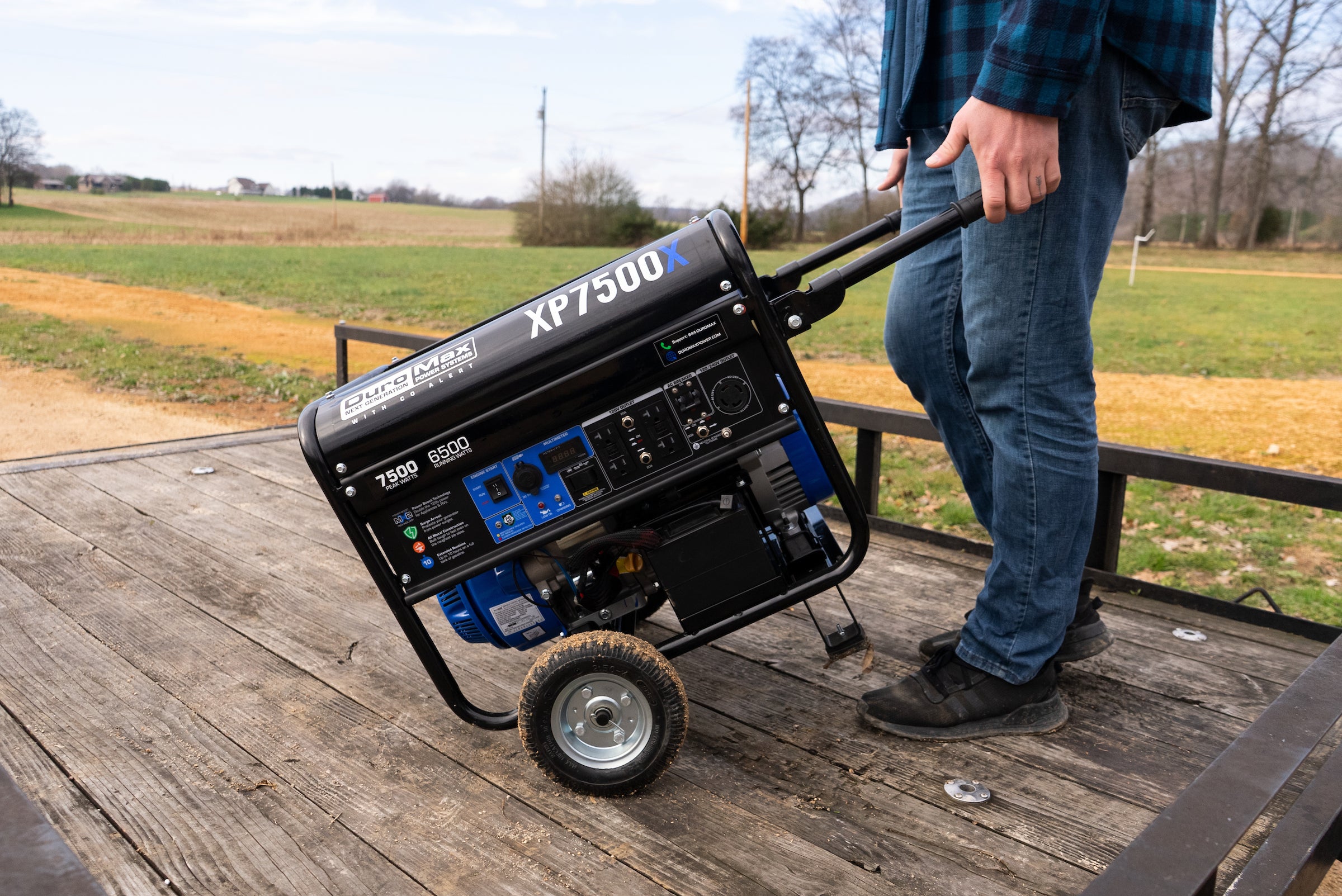 7,500 Watt Gasoline Portable Generator w/ CO Alert