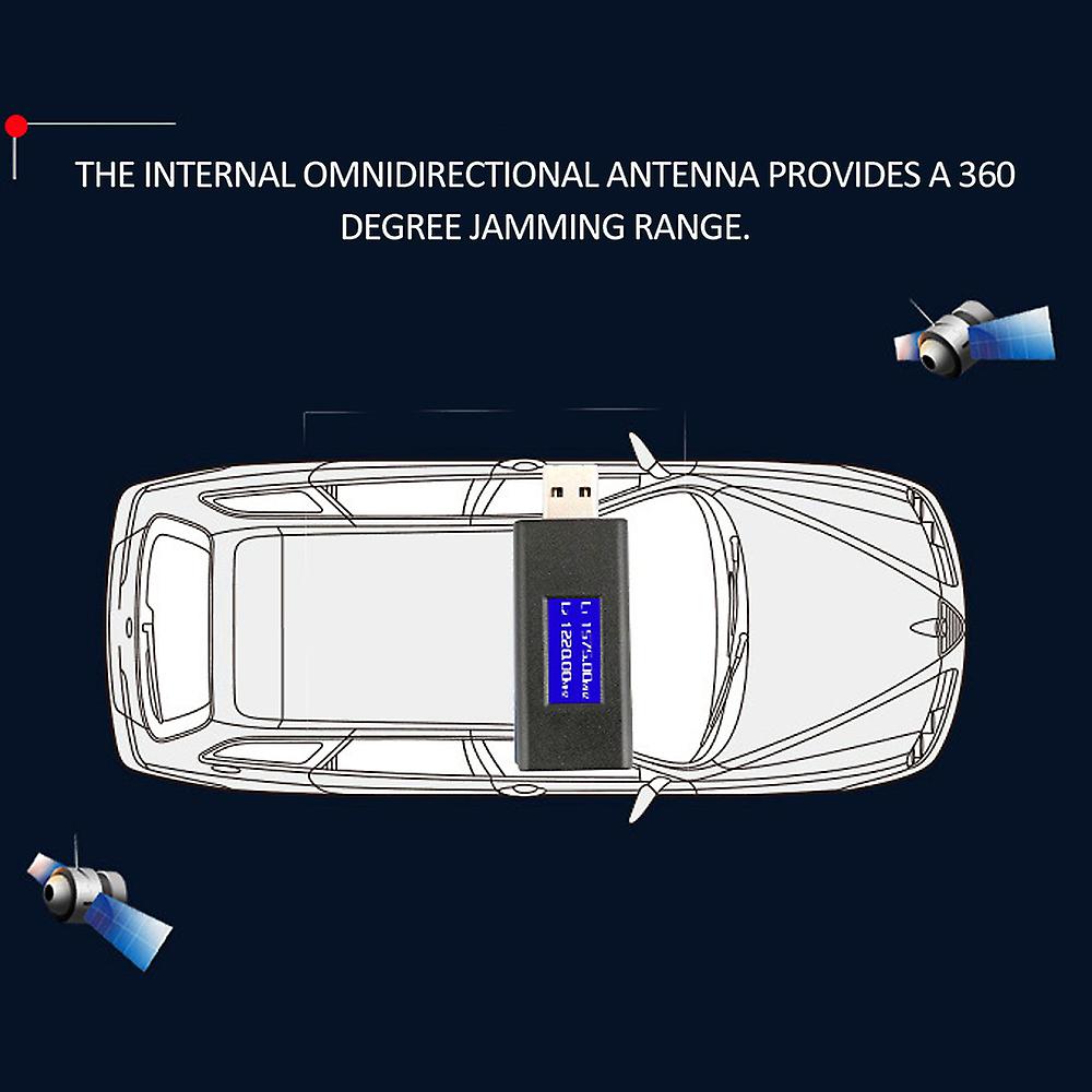 U Disk Type Global Position System L2 Signal Shielding Usb Interface Car Shielding Device With Led Display And Metal Storage Box