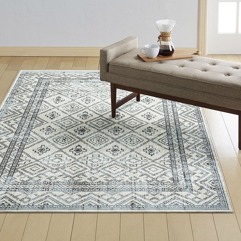 Everwash Treasure Cambria Southwest Geometric Area Rug