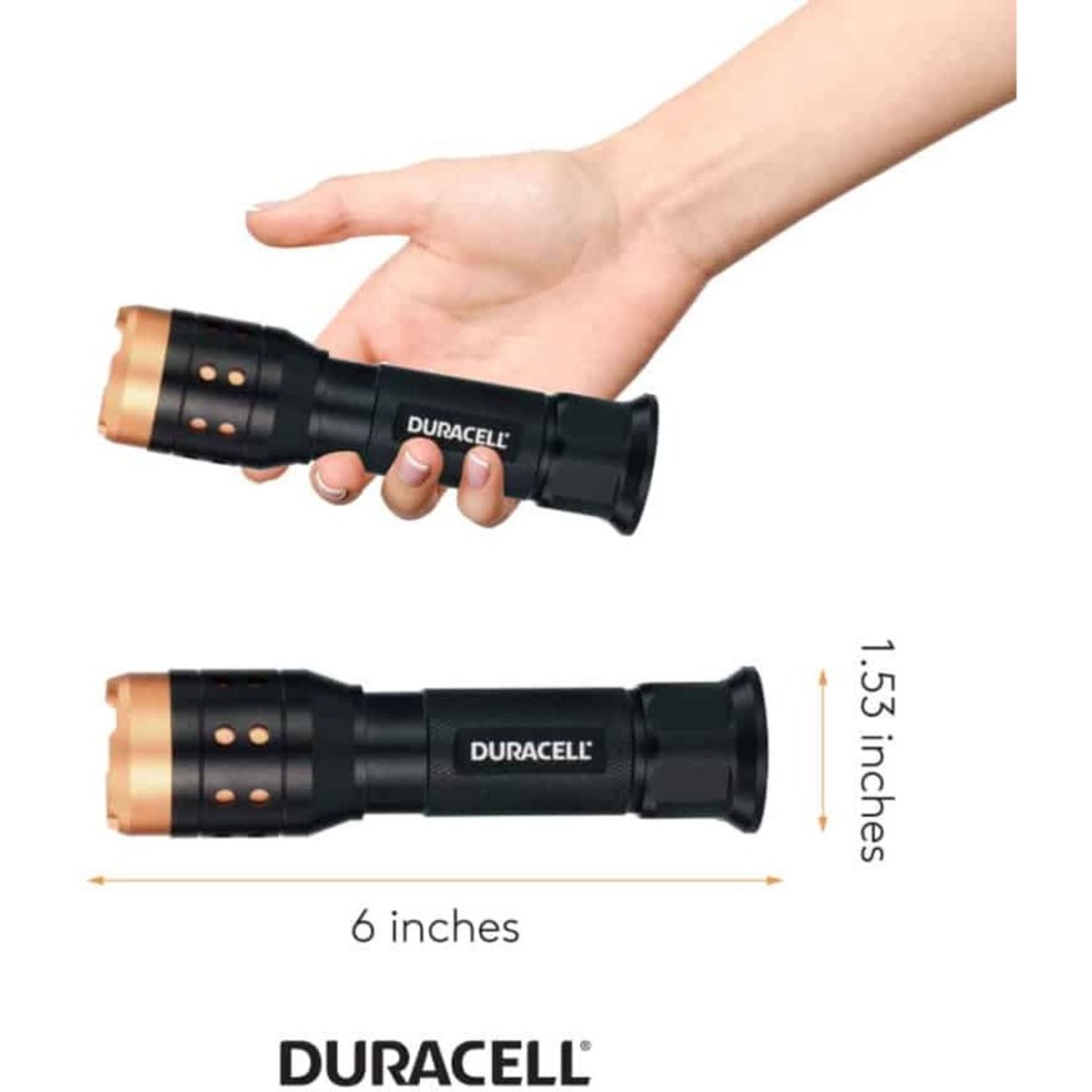 Aluminum Focusing LED Flashlight by Duracell Inc. DUR7128DF700