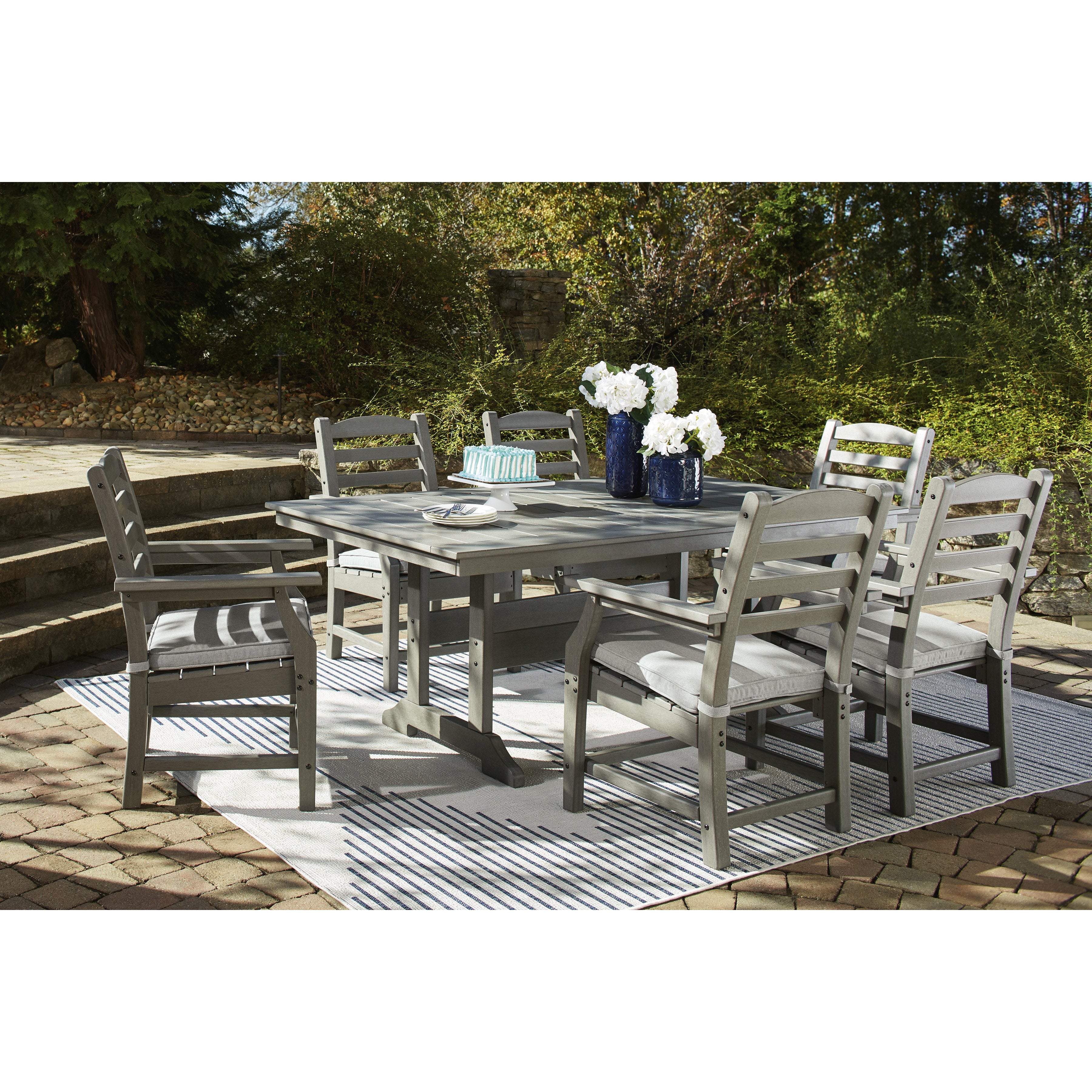 Poly Grey 7-Piece Outdoor Dining Set