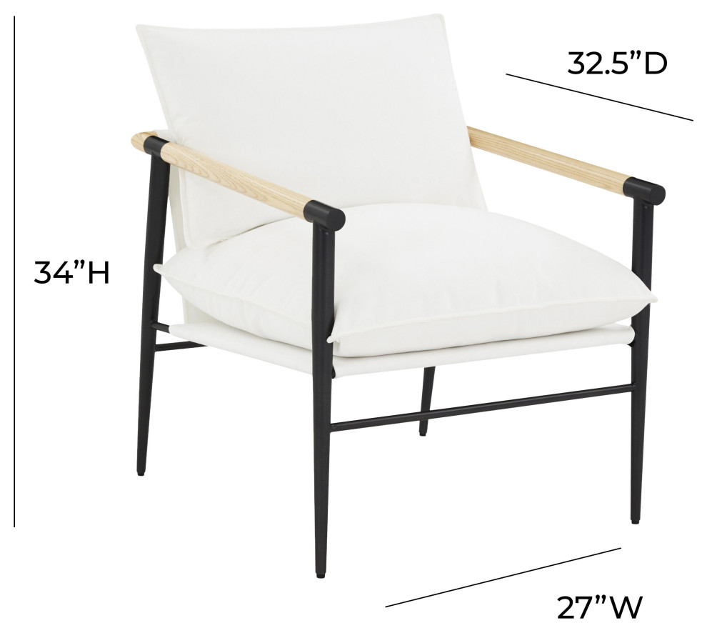 Cali  Accent Chair   Midcentury   Armchairs And Accent Chairs   by TOV Furniture  Houzz