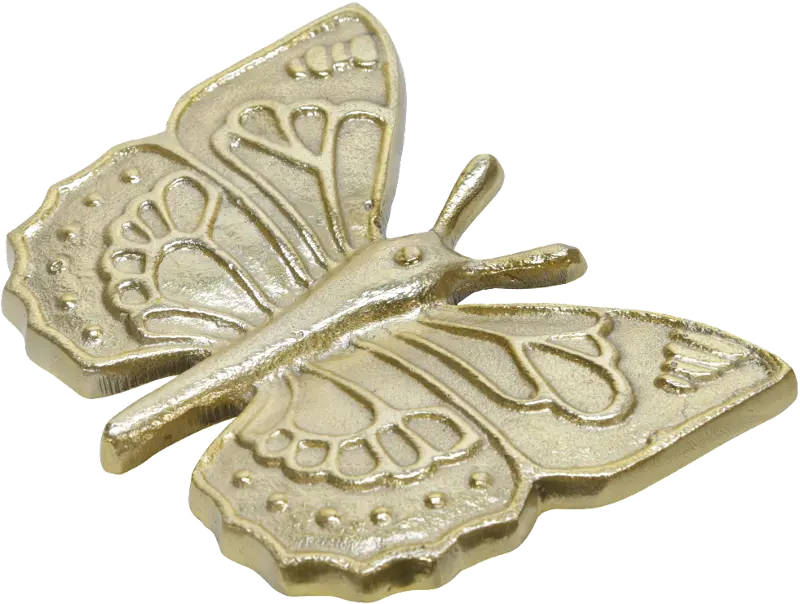 7 Inch Gold Metal Butterfly Tabletop Decor