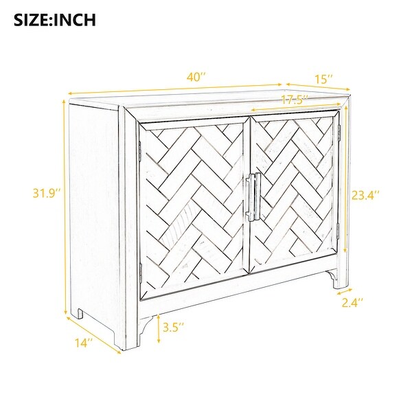 40'' Modern Console Table Sofa Table for Living Room with 2 Shelves，Foyer Sofa Table Narrow for Entryway， Living Room - 40