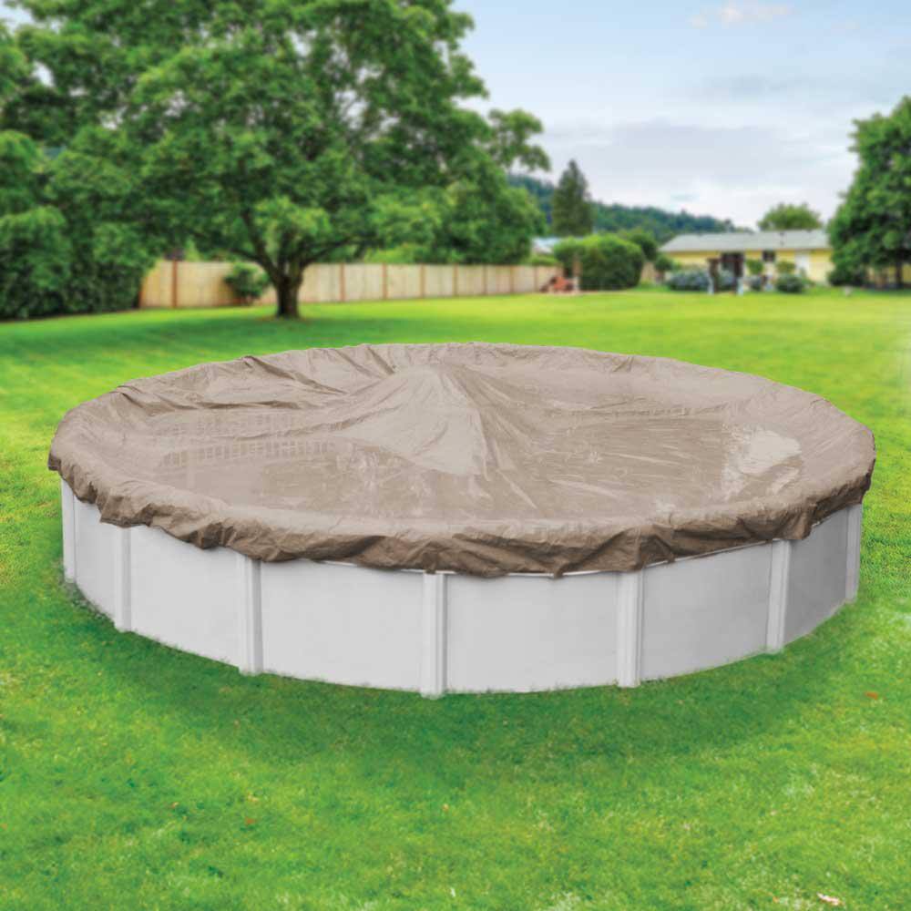 Robelle Defender 28 ft. Round Sand Winter Pool Cover 5728-4-ROB