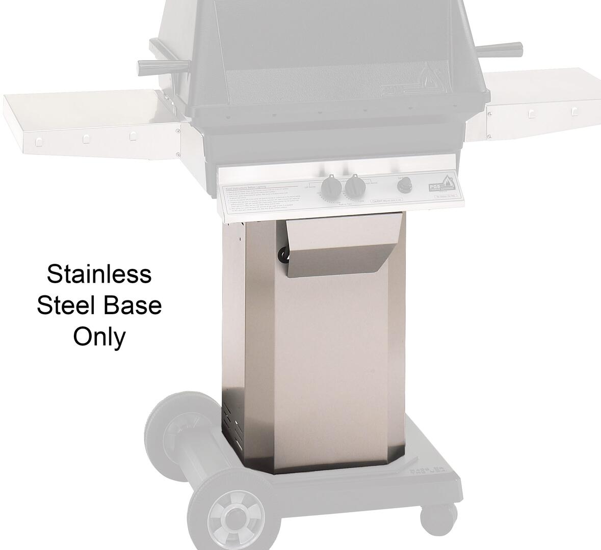 PGS ASPED-ANC Mounting Kit with Stainless Steel Pedestal and ANC Natural Gas Portable Base (Grill Head Not Included)