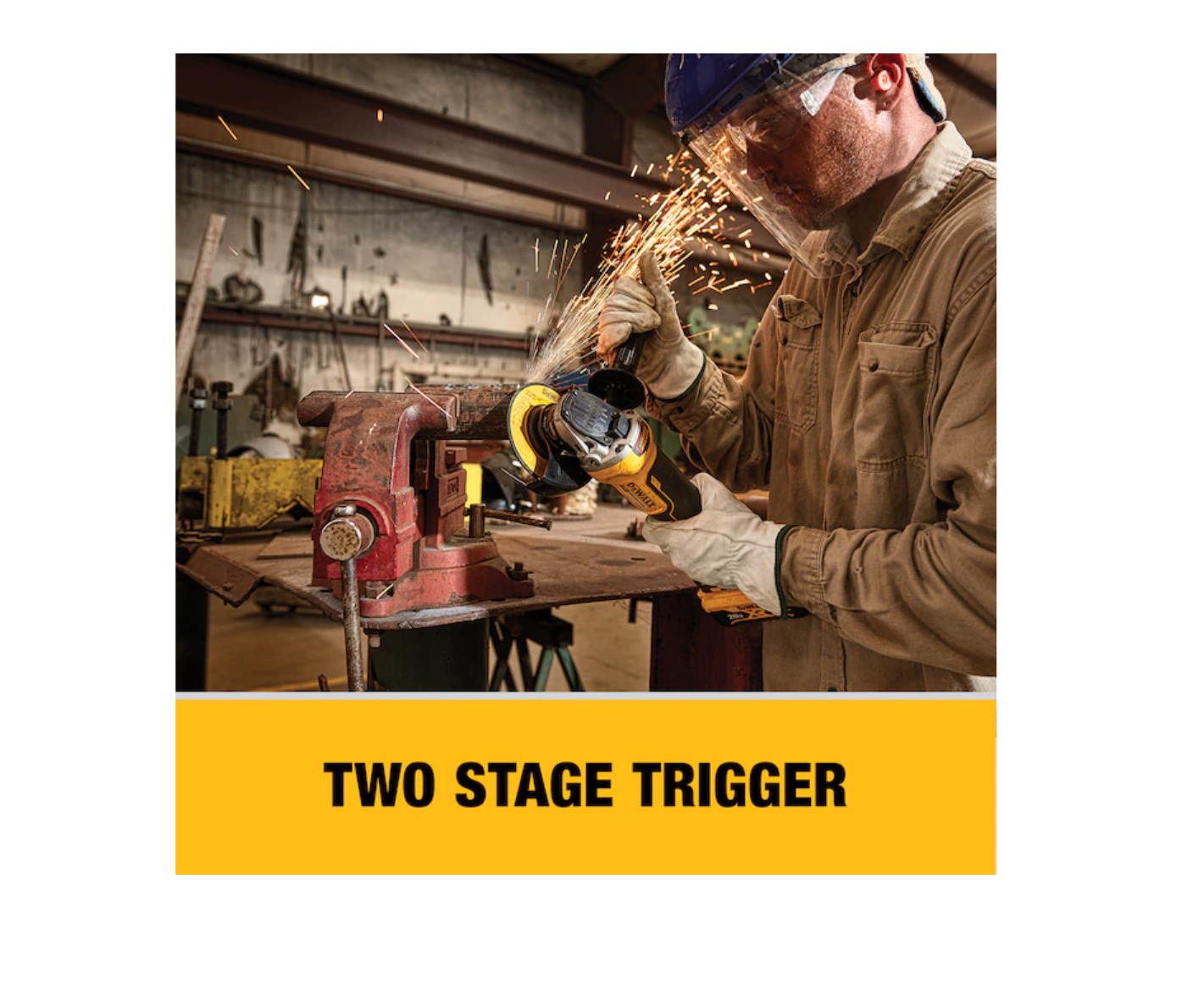 DEWALT DCG413B XR 4.5-in 20-volt Max-Amp Paddle Switch Brushless Cordless Angle Grinder