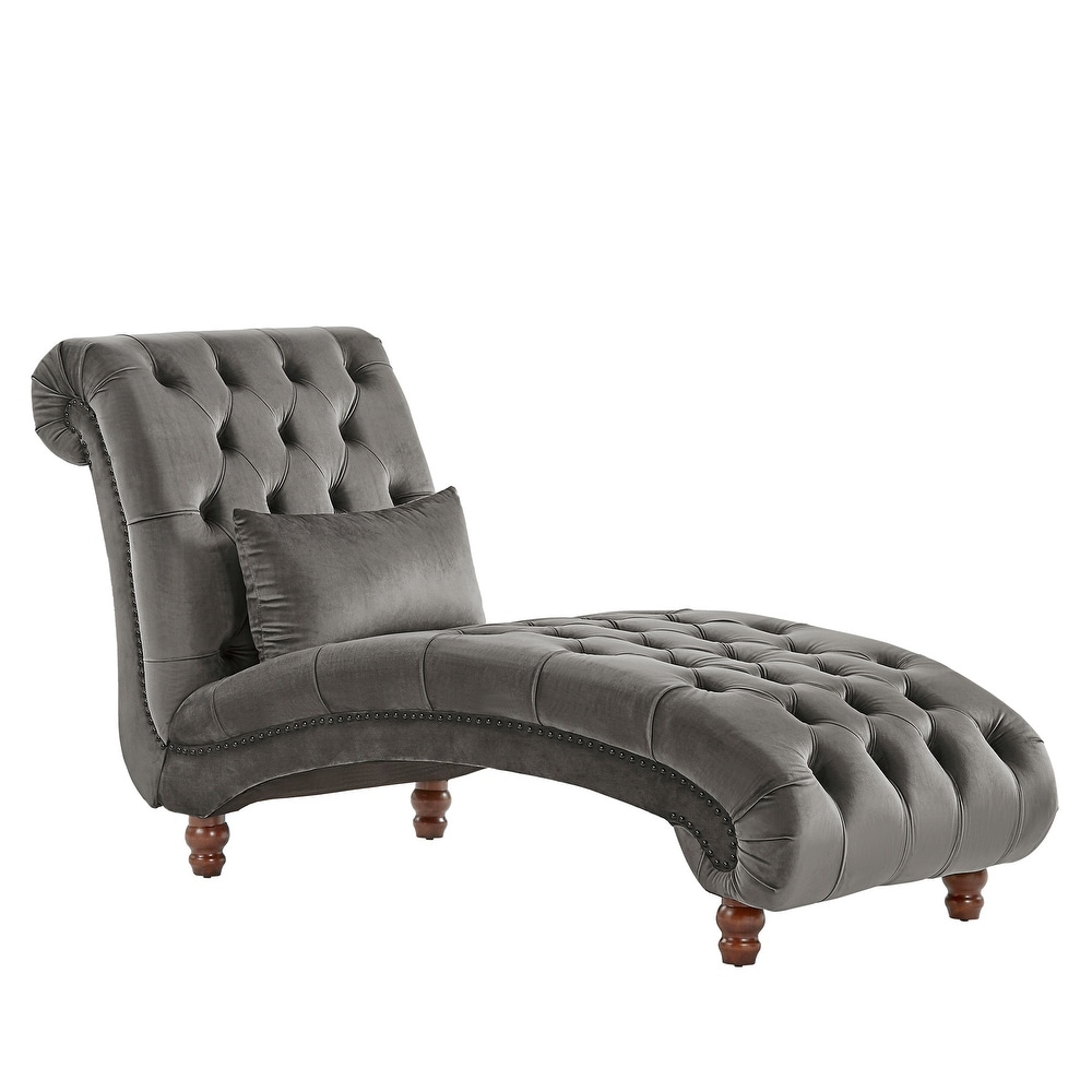 Knightsbridge Tufted Oversized Chaise Lounge by iNSPIRE Q Artisan