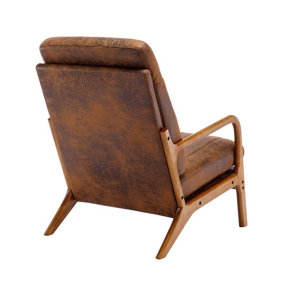 Wood Frame Armchair， Modern Accent Chair Lounge Chair for Living Room