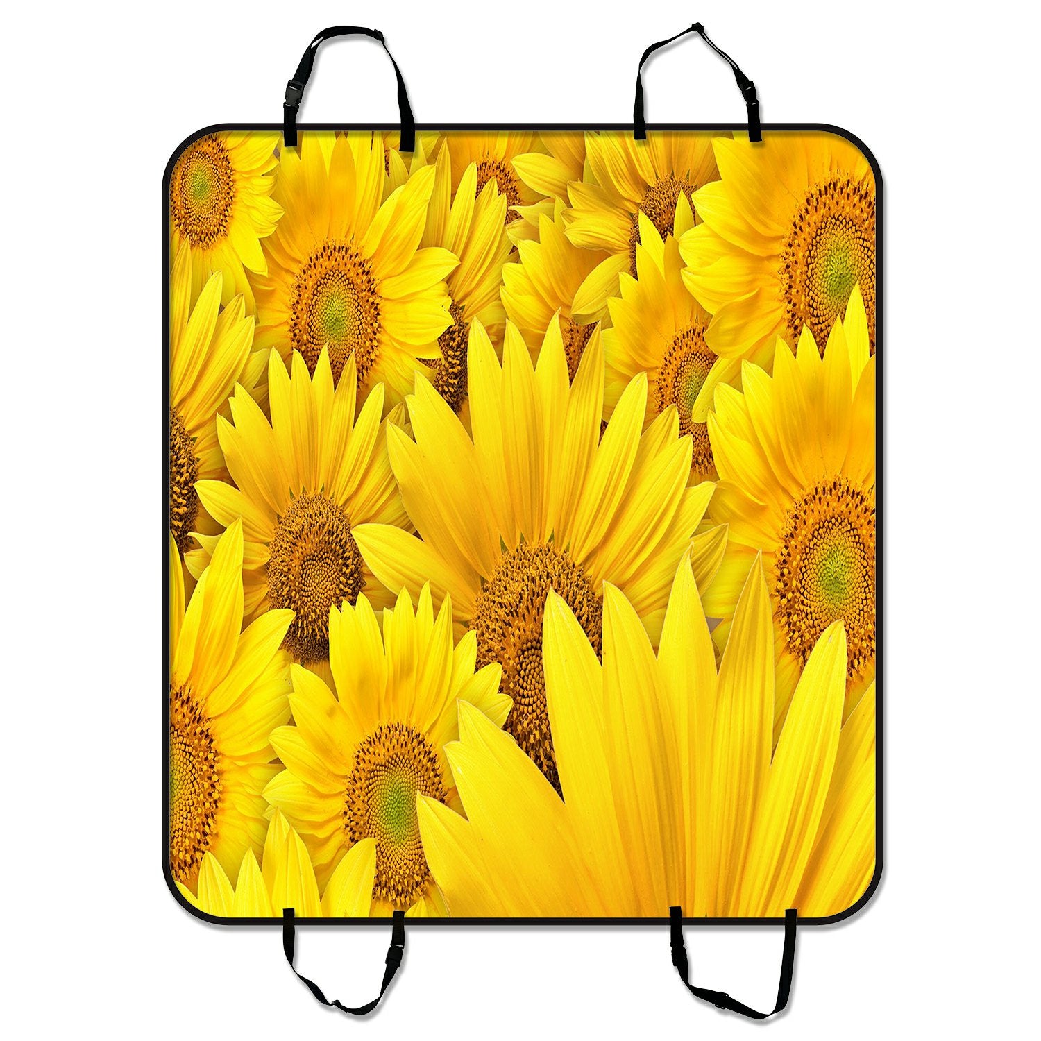 ZKGK Sunflower Lanscape Field Dog Car Seat Cover Dog Car Seat Cushion Waterproof Hammock Seat Protector Cargo Mat for Cars SUVs and Trucks 54x60 inches