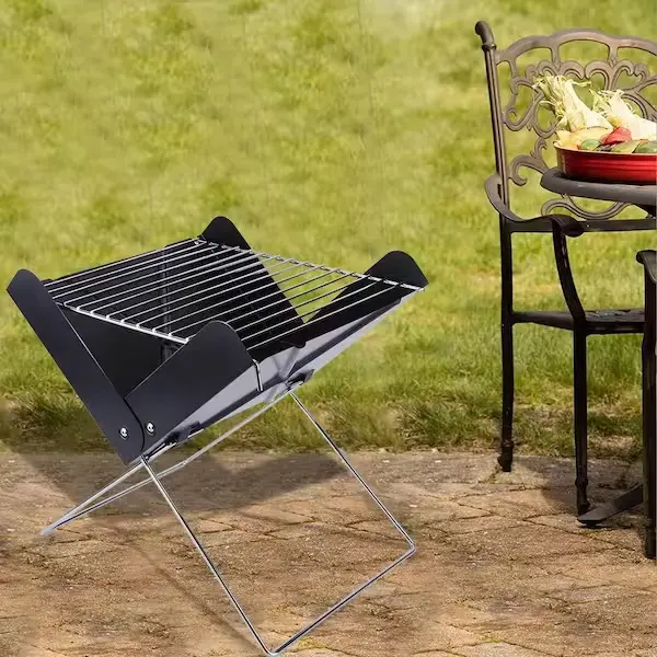 New Simple Design Steel Portable Folding Stove Charcoal Grill Kit BBQ Grills for camping picnic