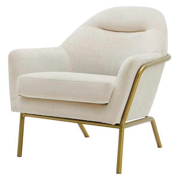 Aurelia Velvet Fabric Accent Chair