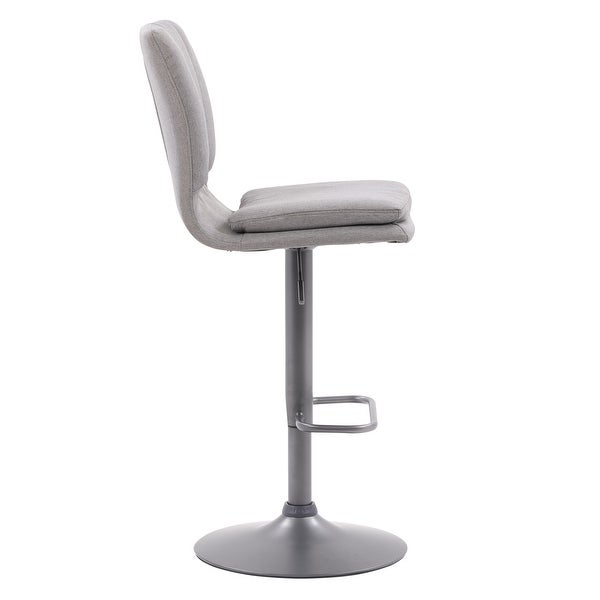 CorLiving Palmer Adjustable Channel Tufted Barstool