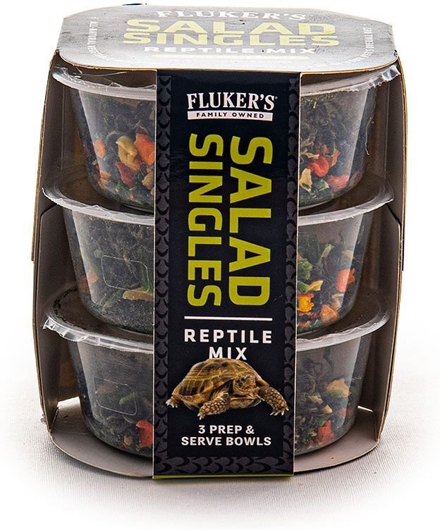 Fluker's Salad Singles Reptile Mix Reptile Food， 3-pack