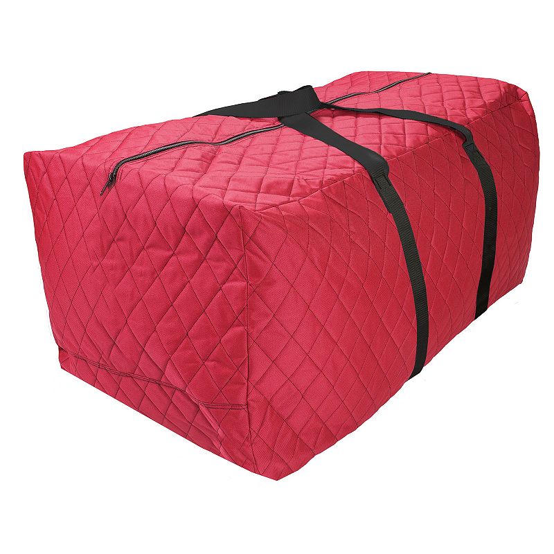 Quilted Red Christmas Holiday Storage Bag