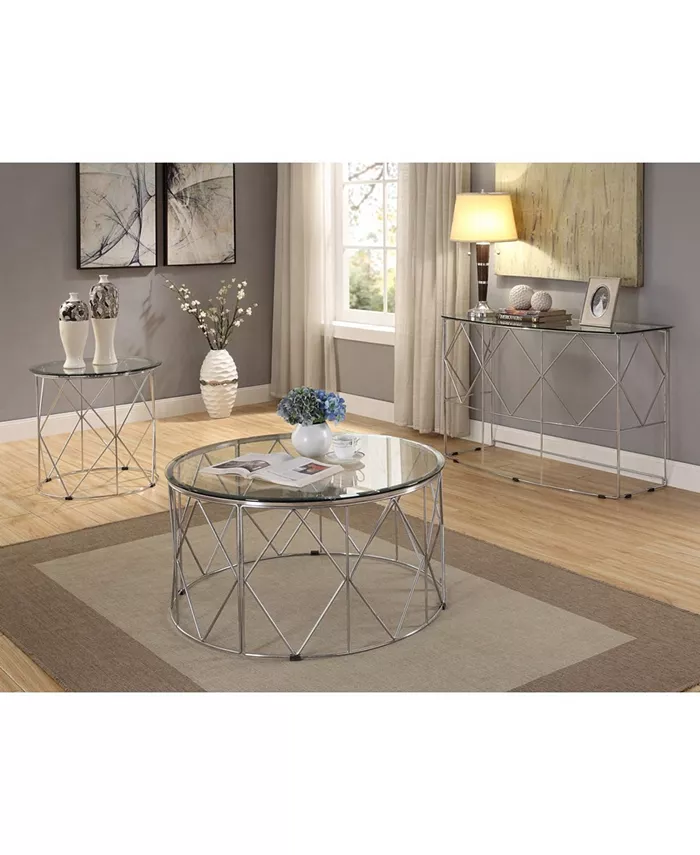 Furniture of America Karlence Round Coffee Table