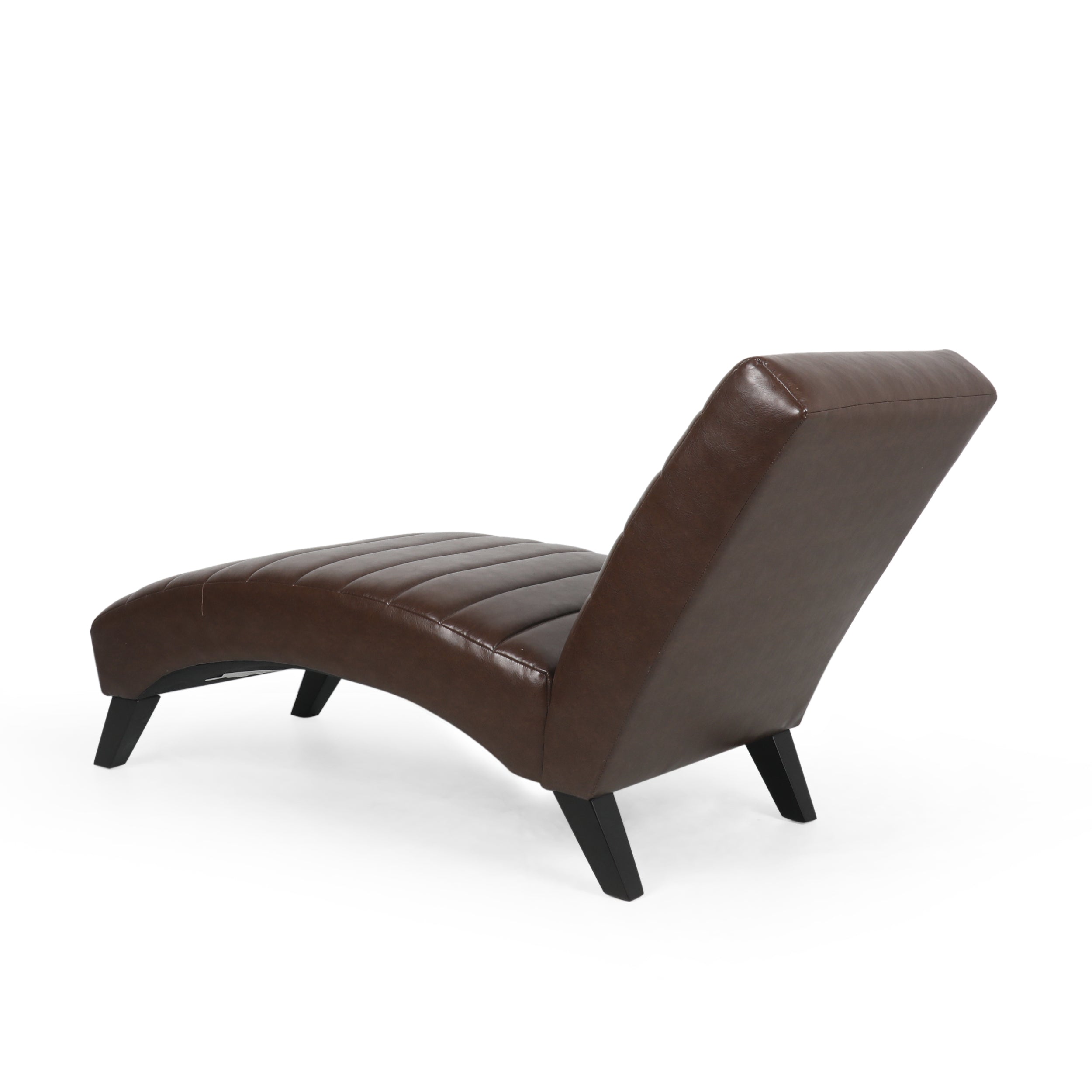 Metter Contemporary Channel Stitch Chaise Lounge