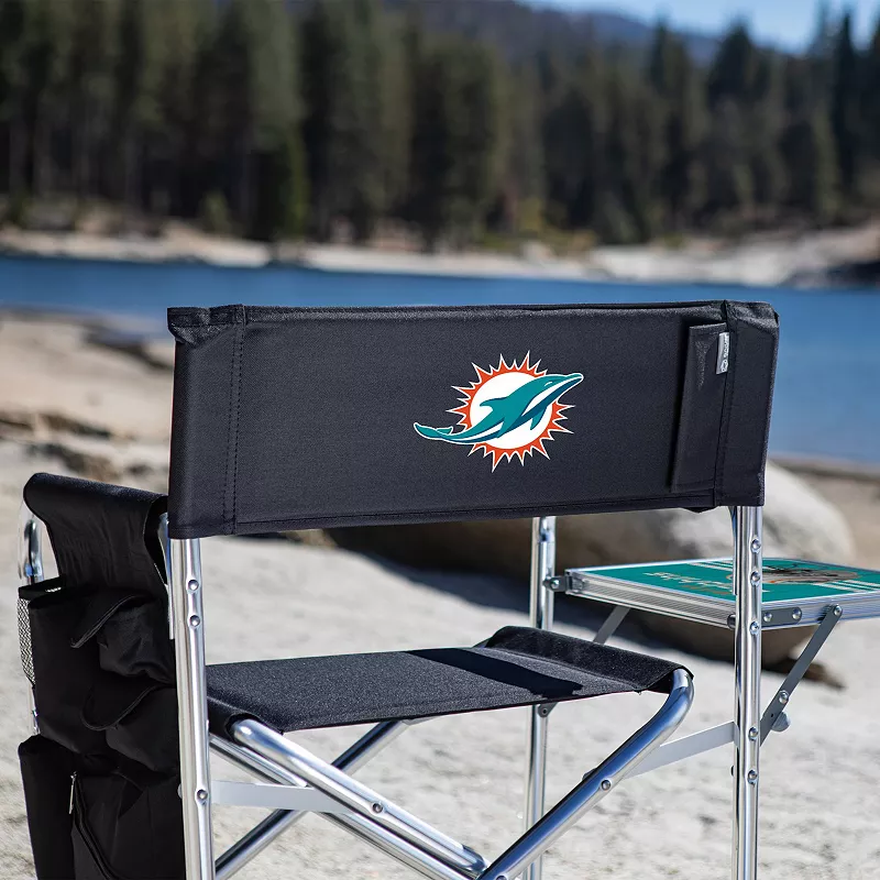 NFL Miami Dolphins Sports Chair with Side Table